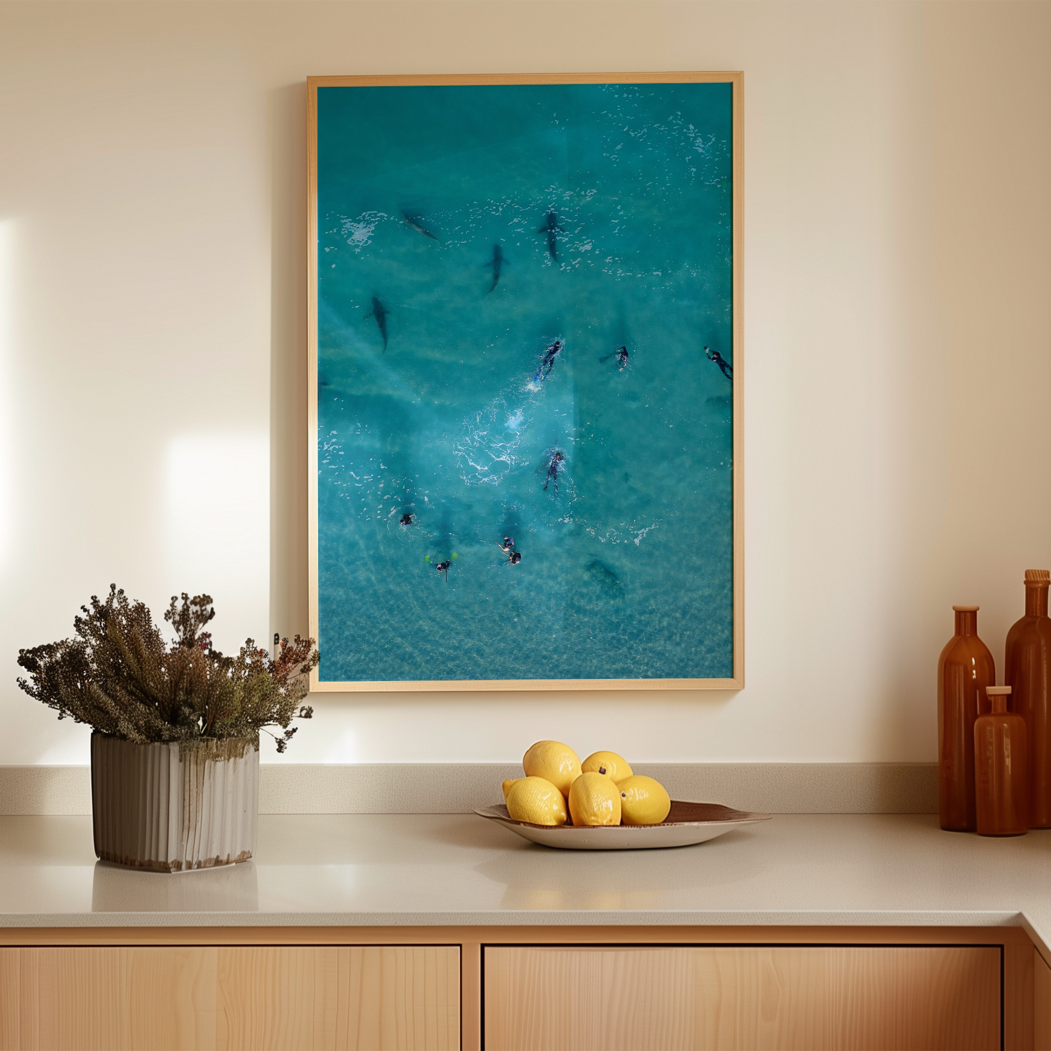 Playing with Sharks - Photography by artist Chen Kalifa Levy