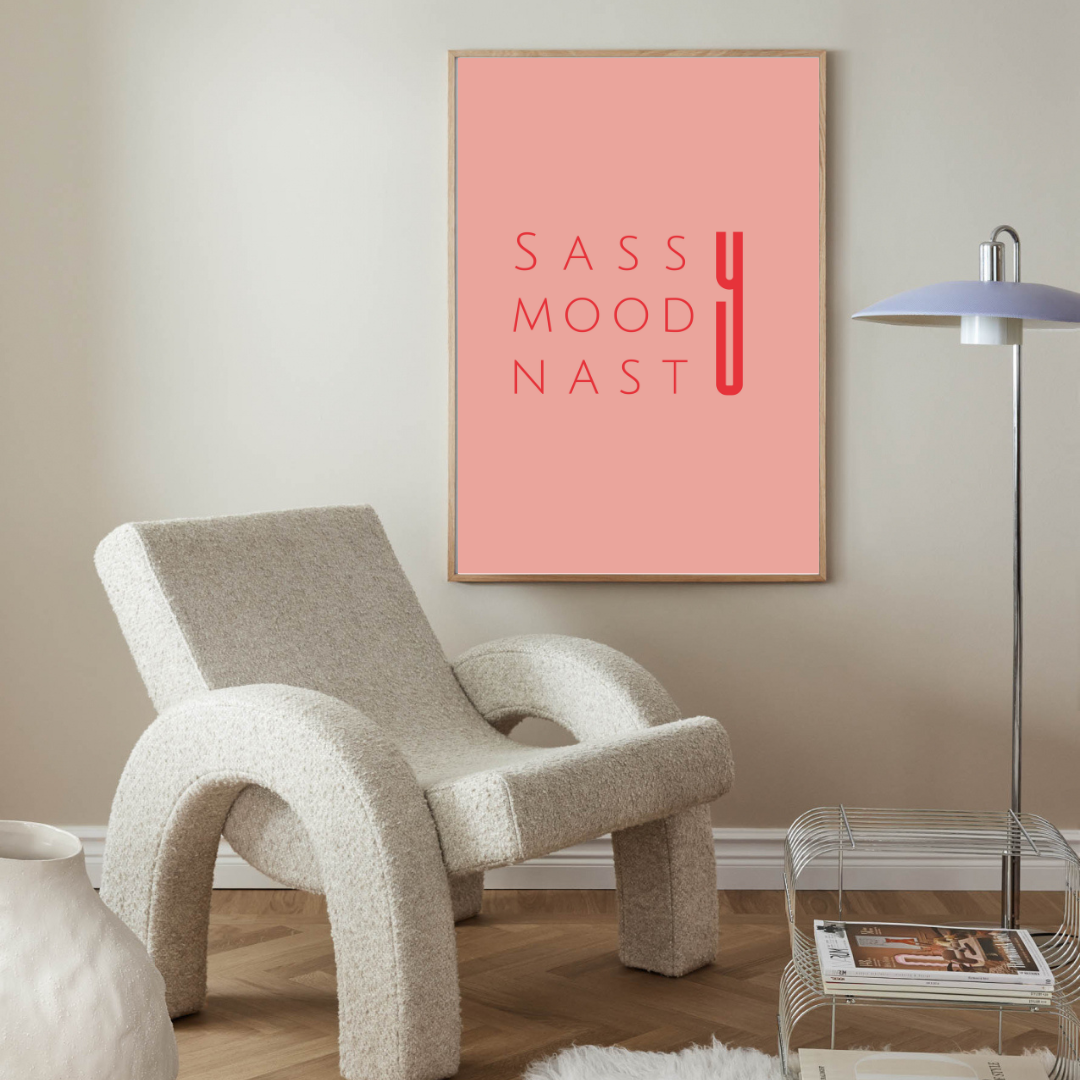 SASSY MOODY NASTY תמונת קיר דגם