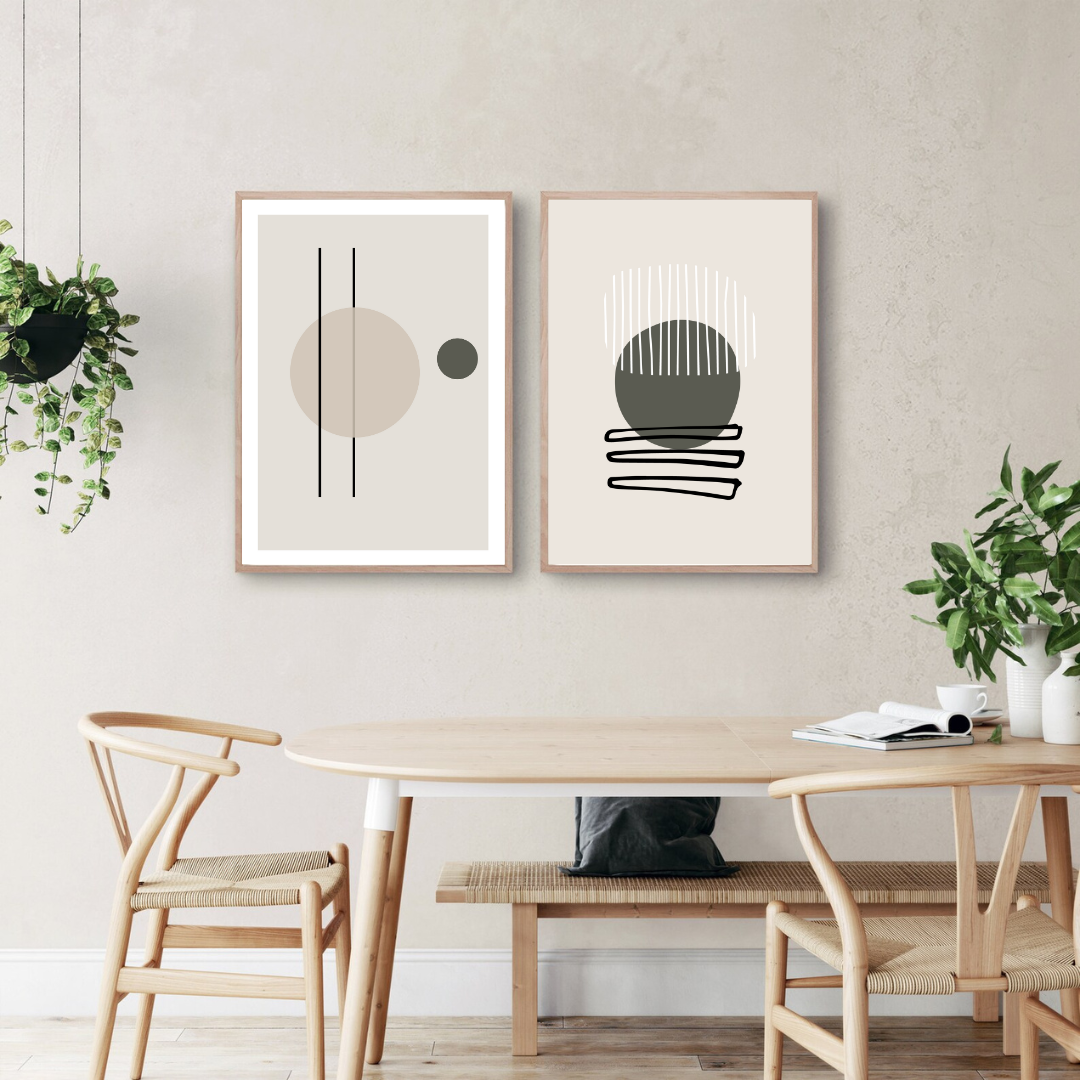 סט תמונות קנבס דגם גלאנס