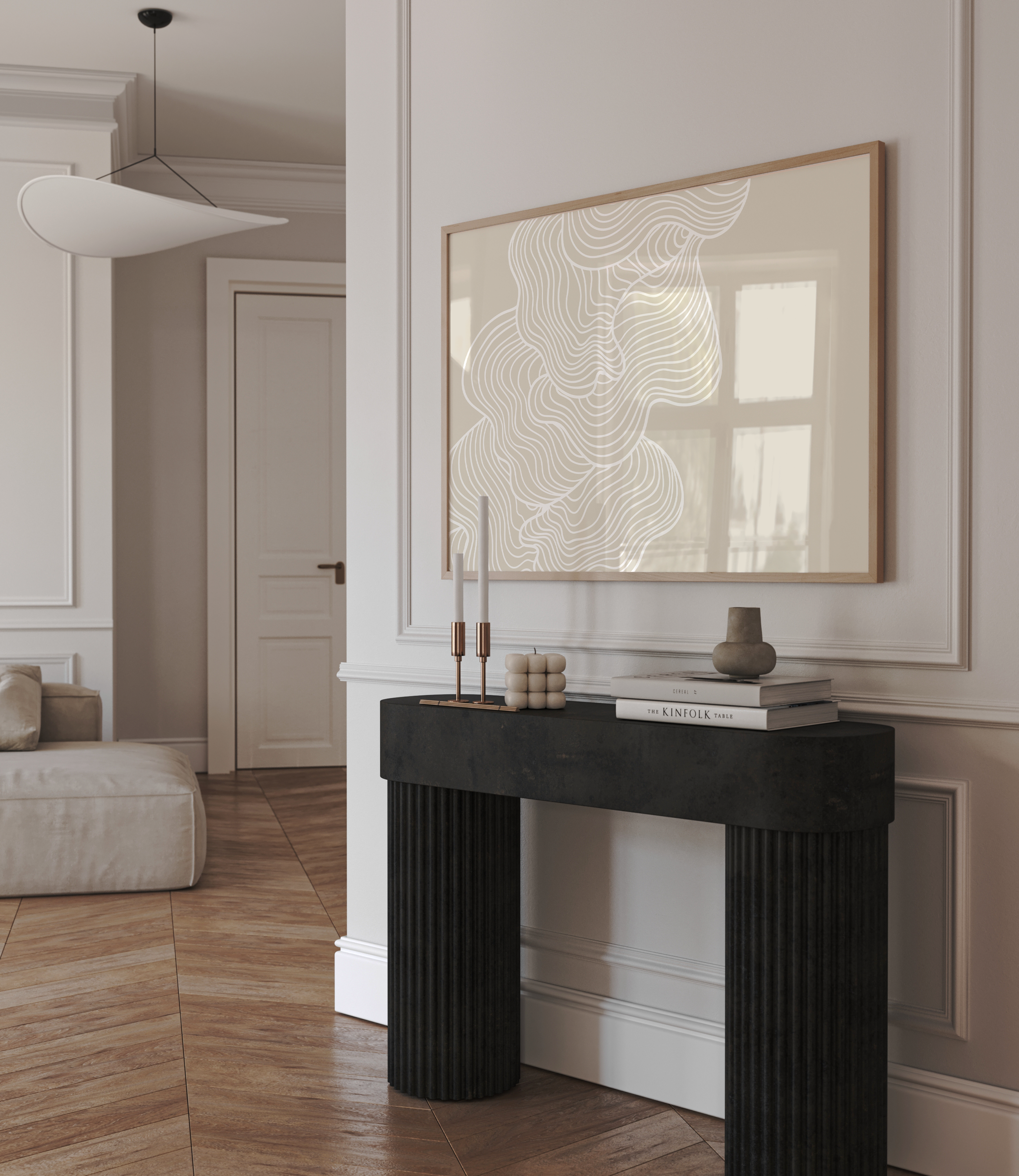 דגם לארס - קנבס+מסגור