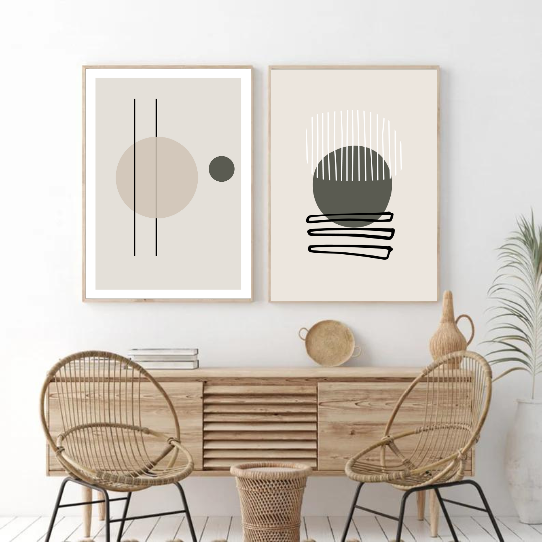 סט תמונות קנבס דגם גלאנס