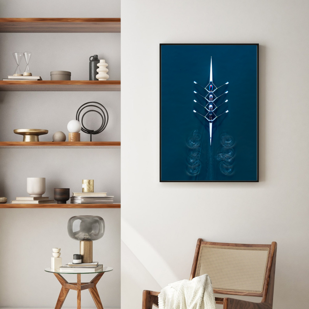 Rowers in the Yarkon - by artist Gilad Topaz