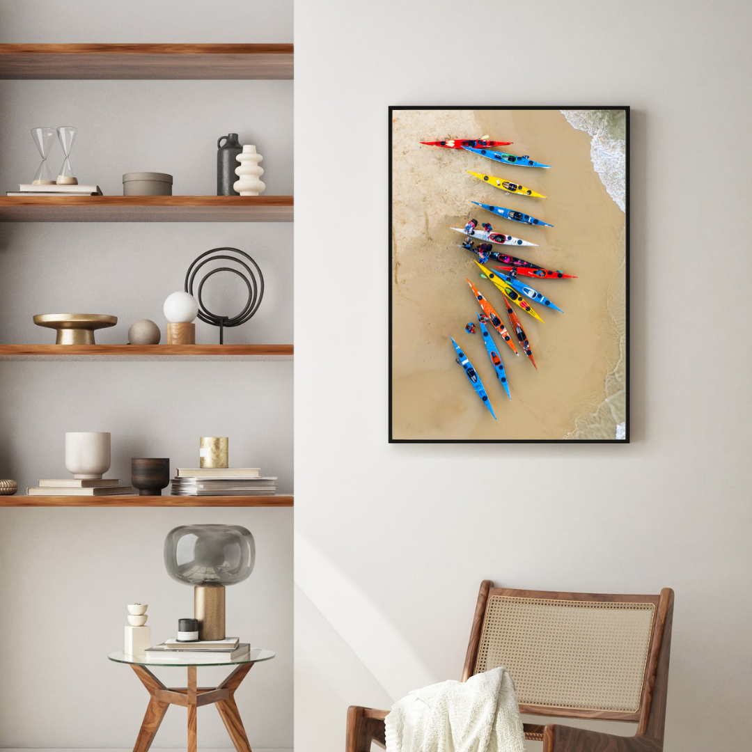Kayaking in Herzliya - by artist Gilad Topaz
