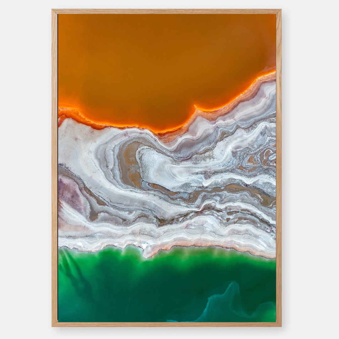 The Hidden Lake in the Dead Sea - by artist Gilad Topaz