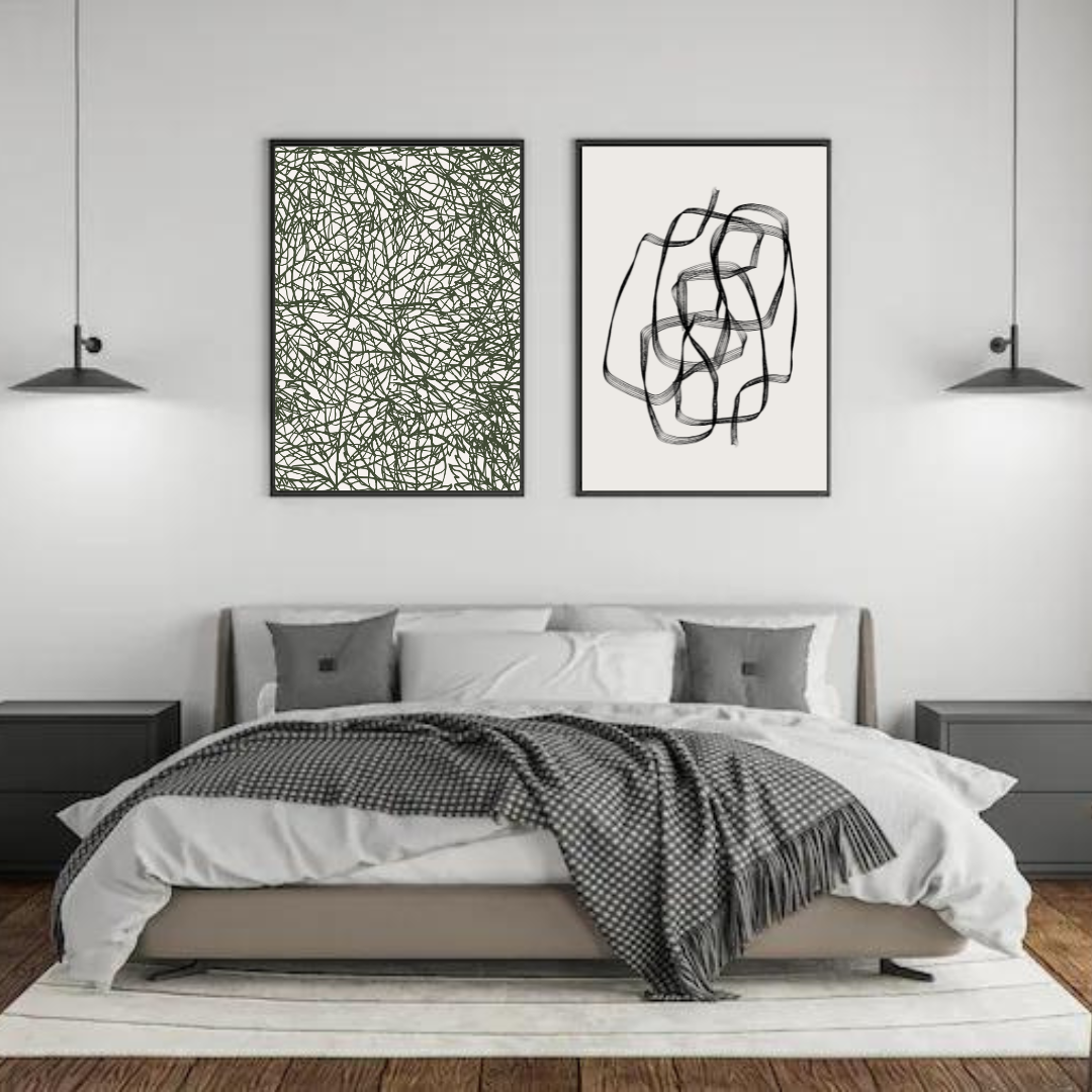 סט תמונות נורדיות לסלון