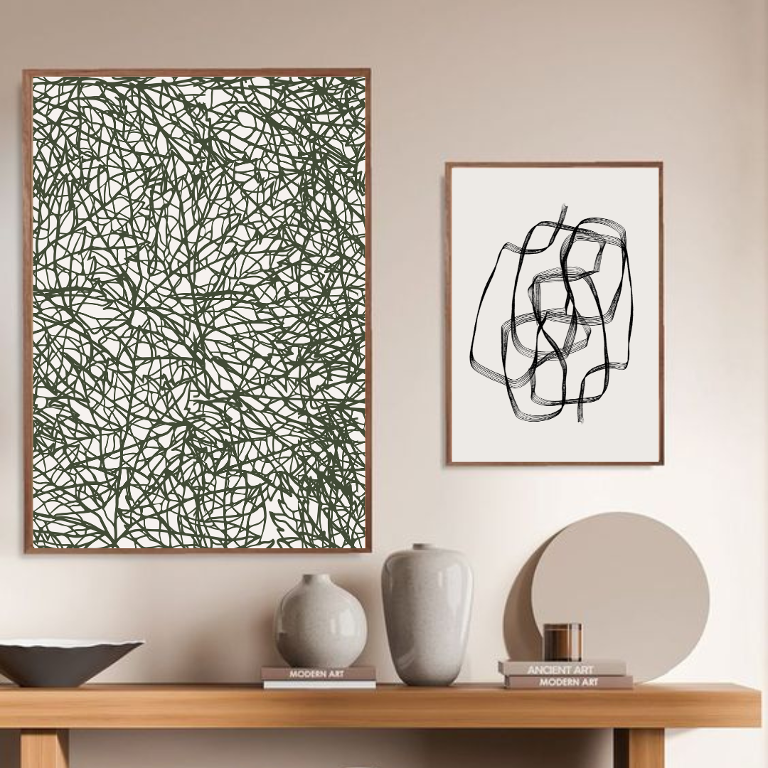 סט תמונות נורדיות לסלון