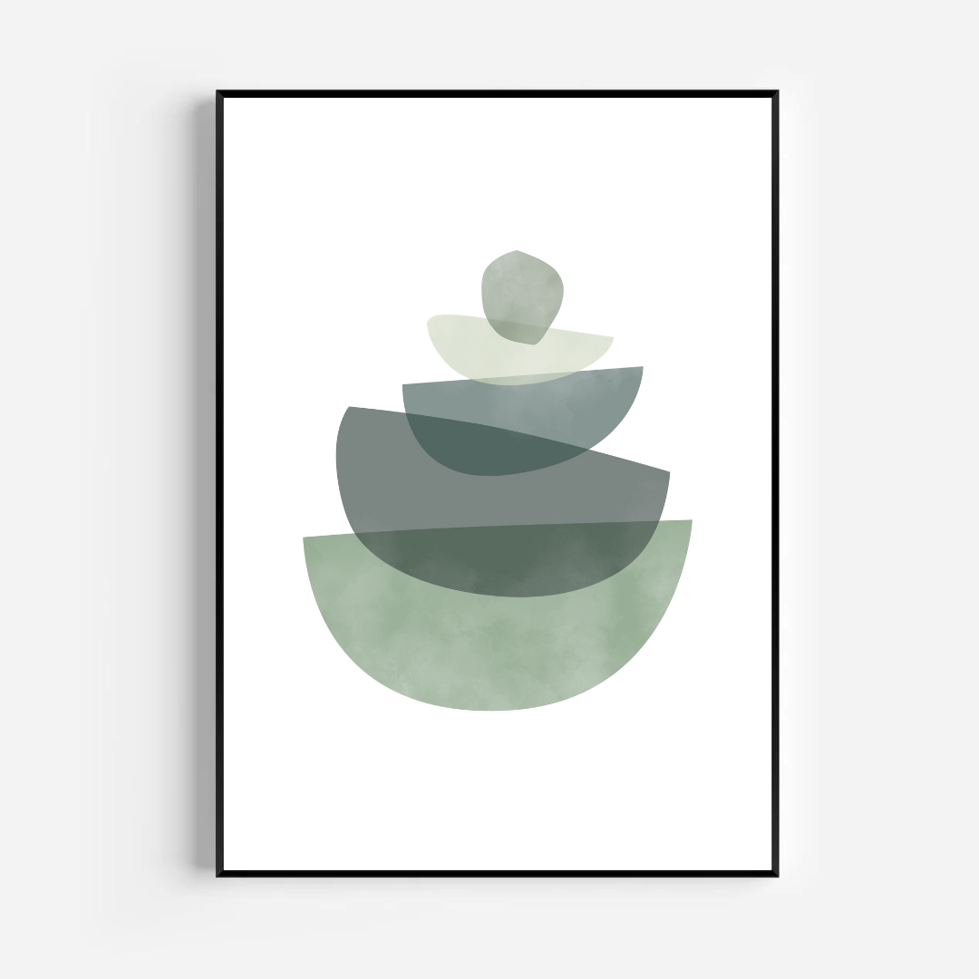 סט תמונות בעיצוב מודרני צבע ירוק