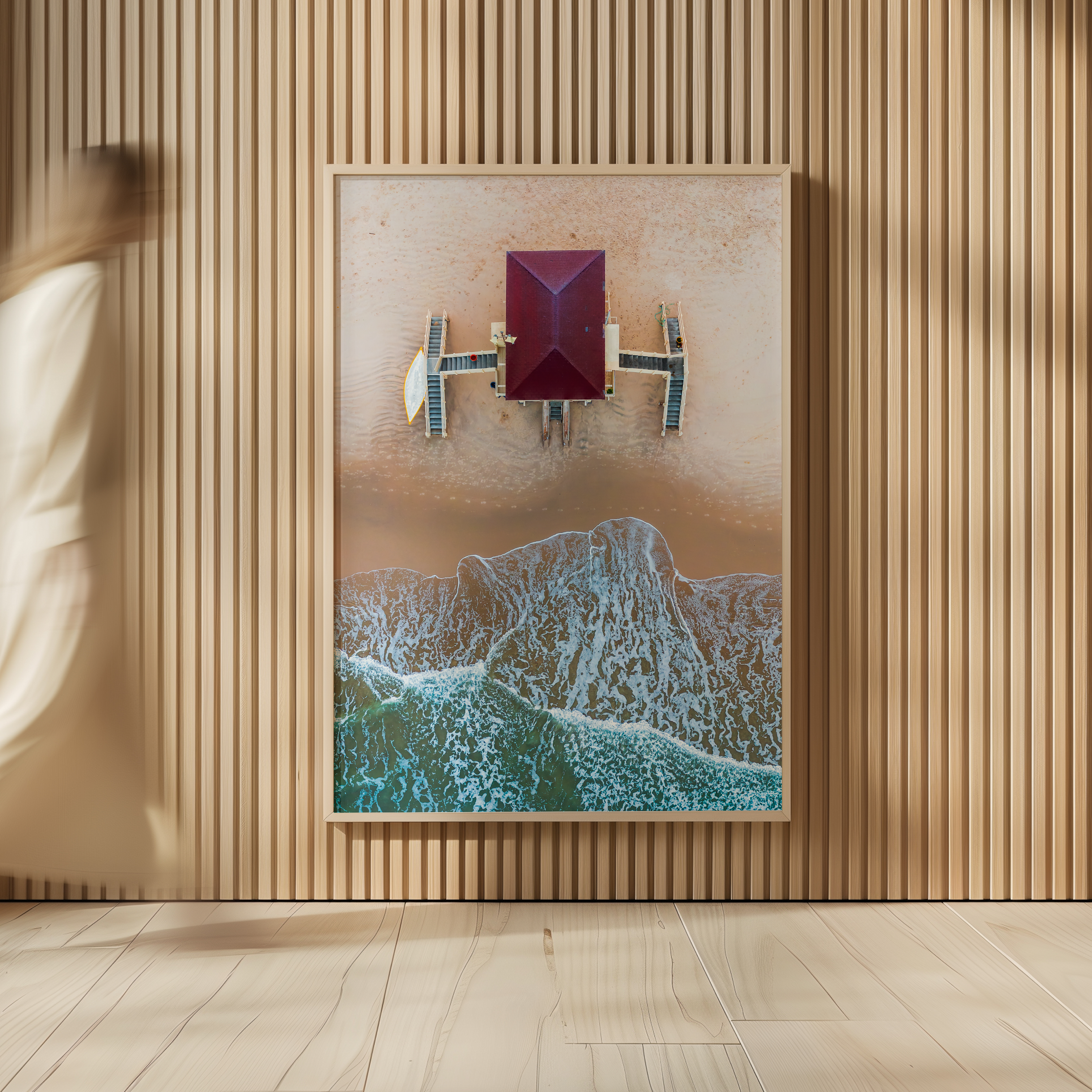 On the beach in Tel Aviv - photography by artist Gilad Topaz