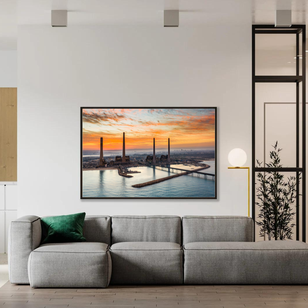 Hadera Chimneys - by artist Gilad Topaz