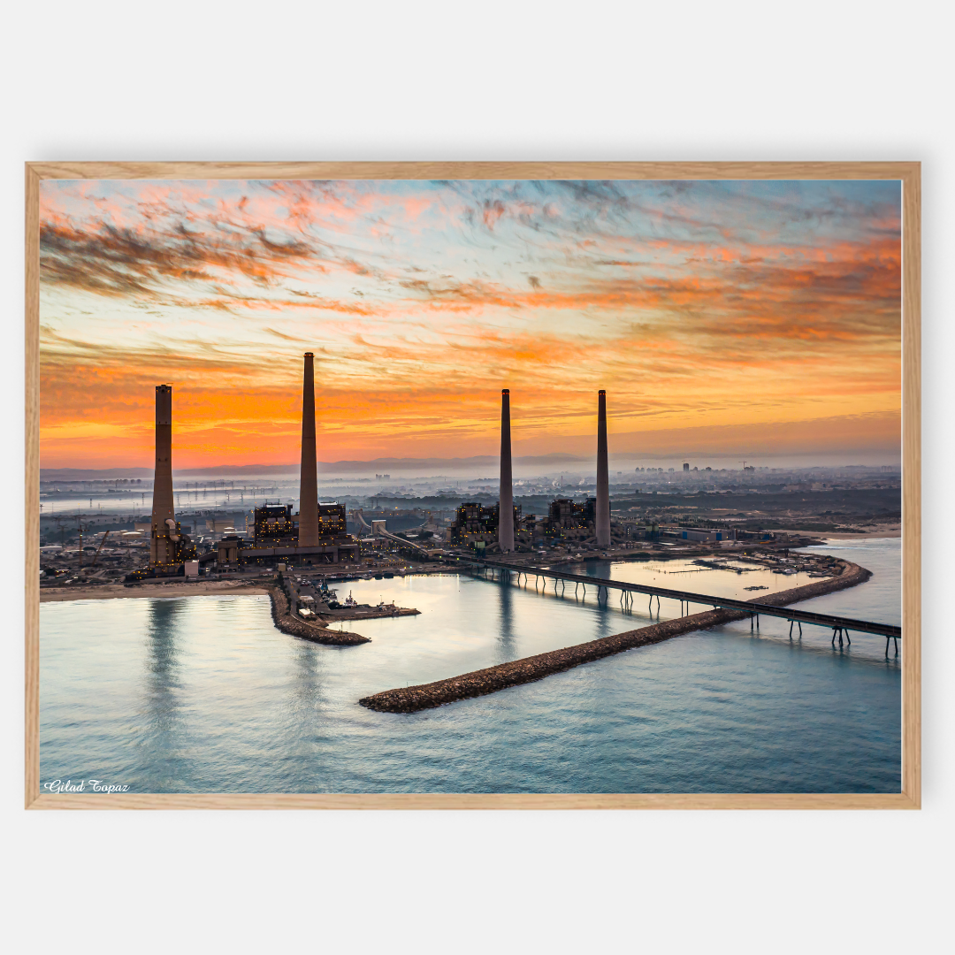 Hadera Chimneys - by artist Gilad Topaz
