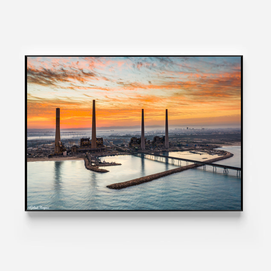 Hadera Chimneys - by artist Gilad Topaz