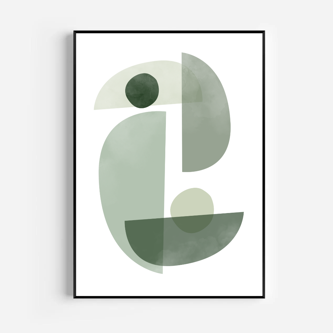 סט תמונות בעיצוב מודרני צבע ירוק