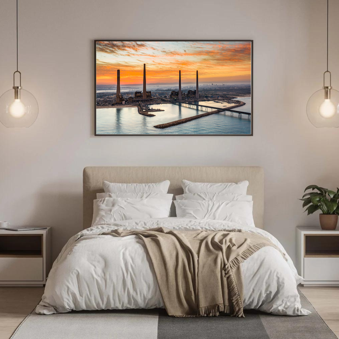 Hadera Chimneys - by artist Gilad Topaz