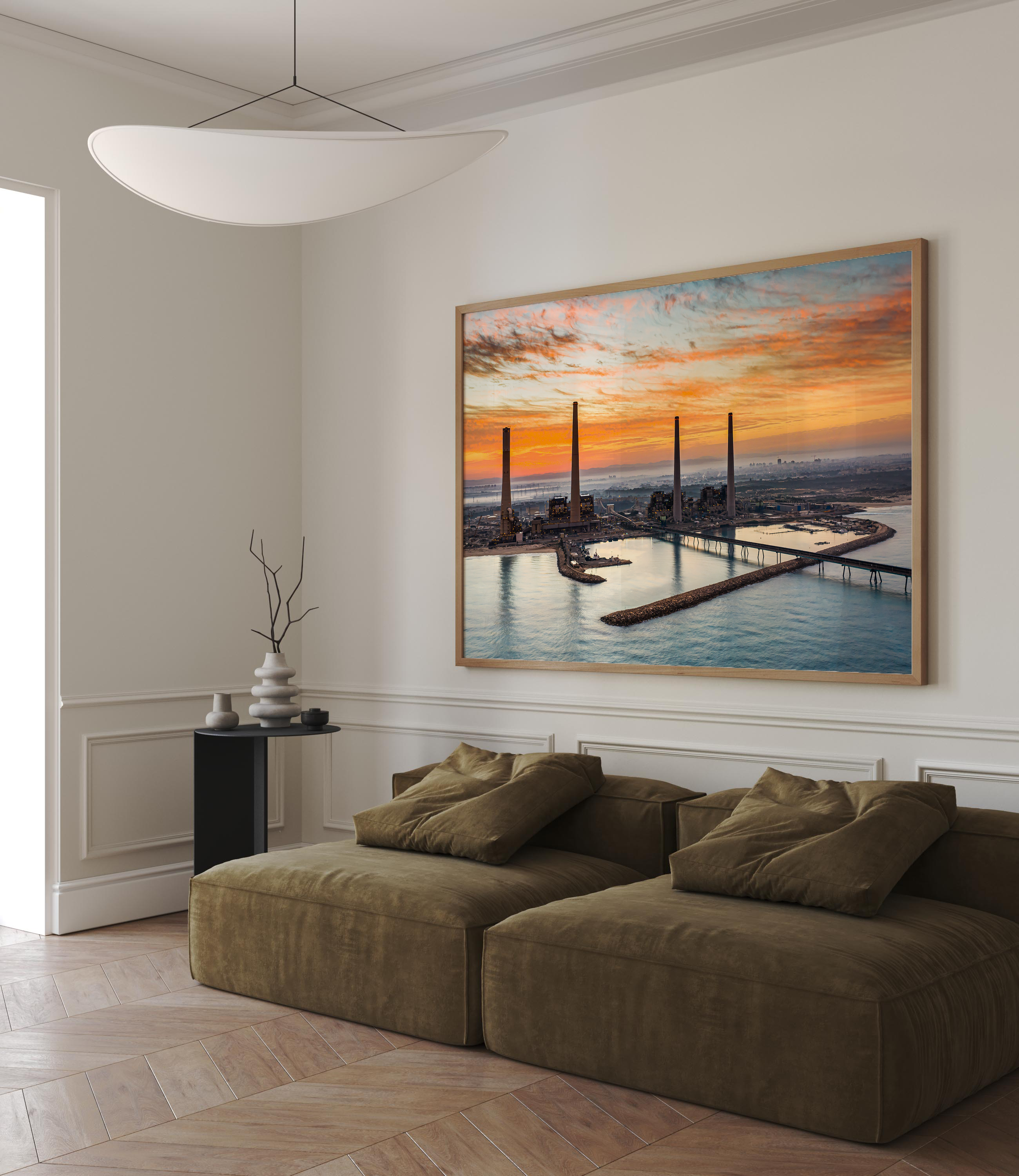 Hadera Chimneys - by artist Gilad Topaz