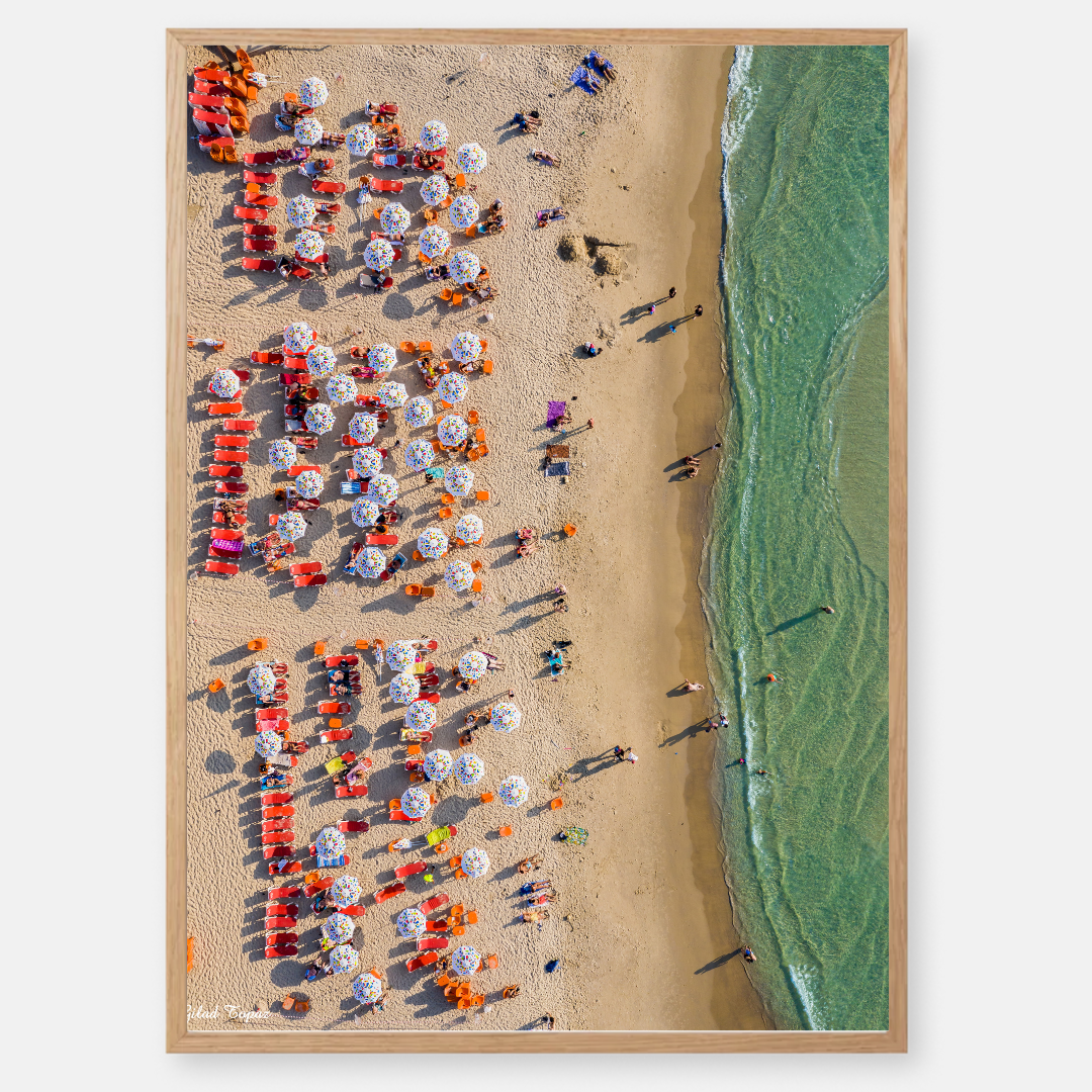 The Beach in Tel Aviv - by artist Gilad Topaz
