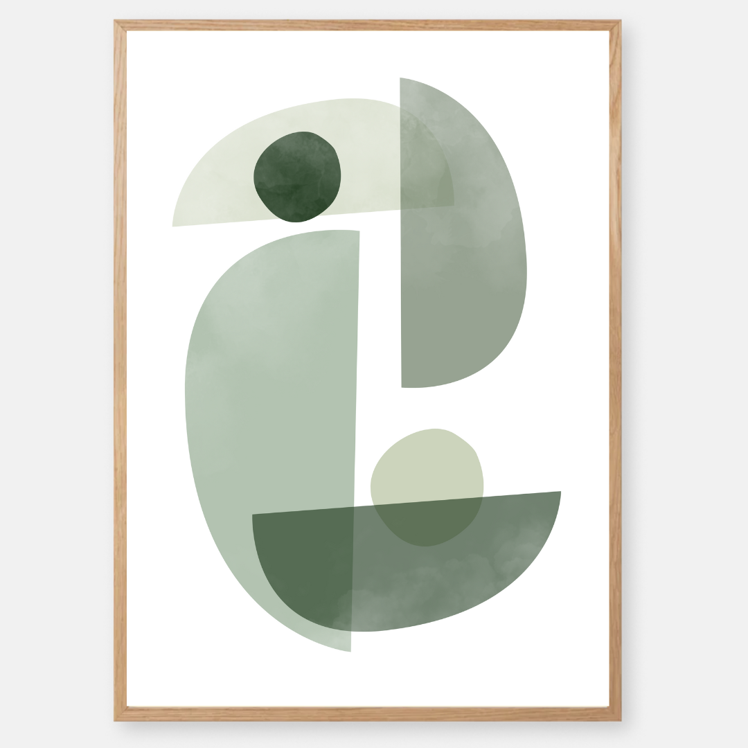 סט תמונות בעיצוב מודרני צבע ירוק