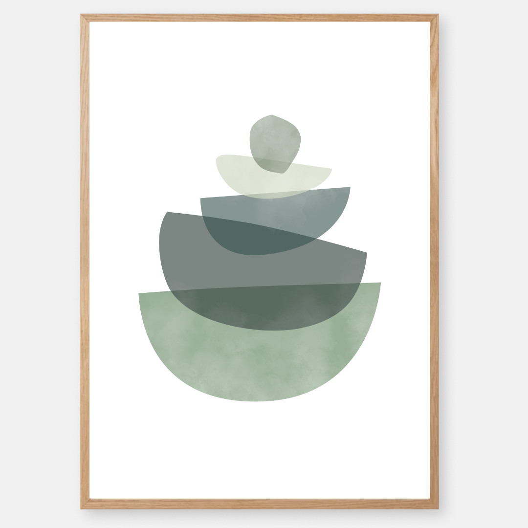 סט תמונות בעיצוב מודרני צבע ירוק