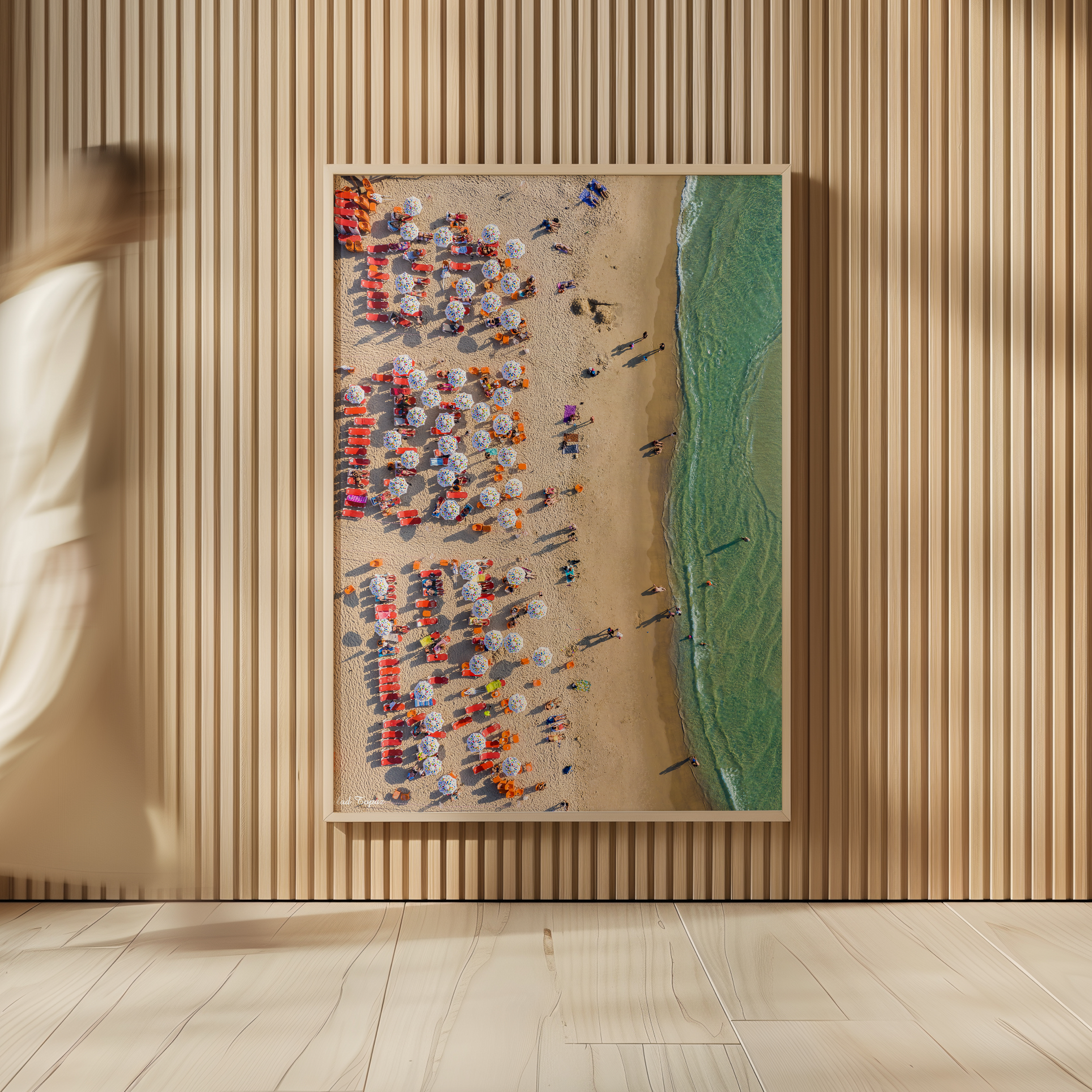 The Beach in Tel Aviv - by artist Gilad Topaz