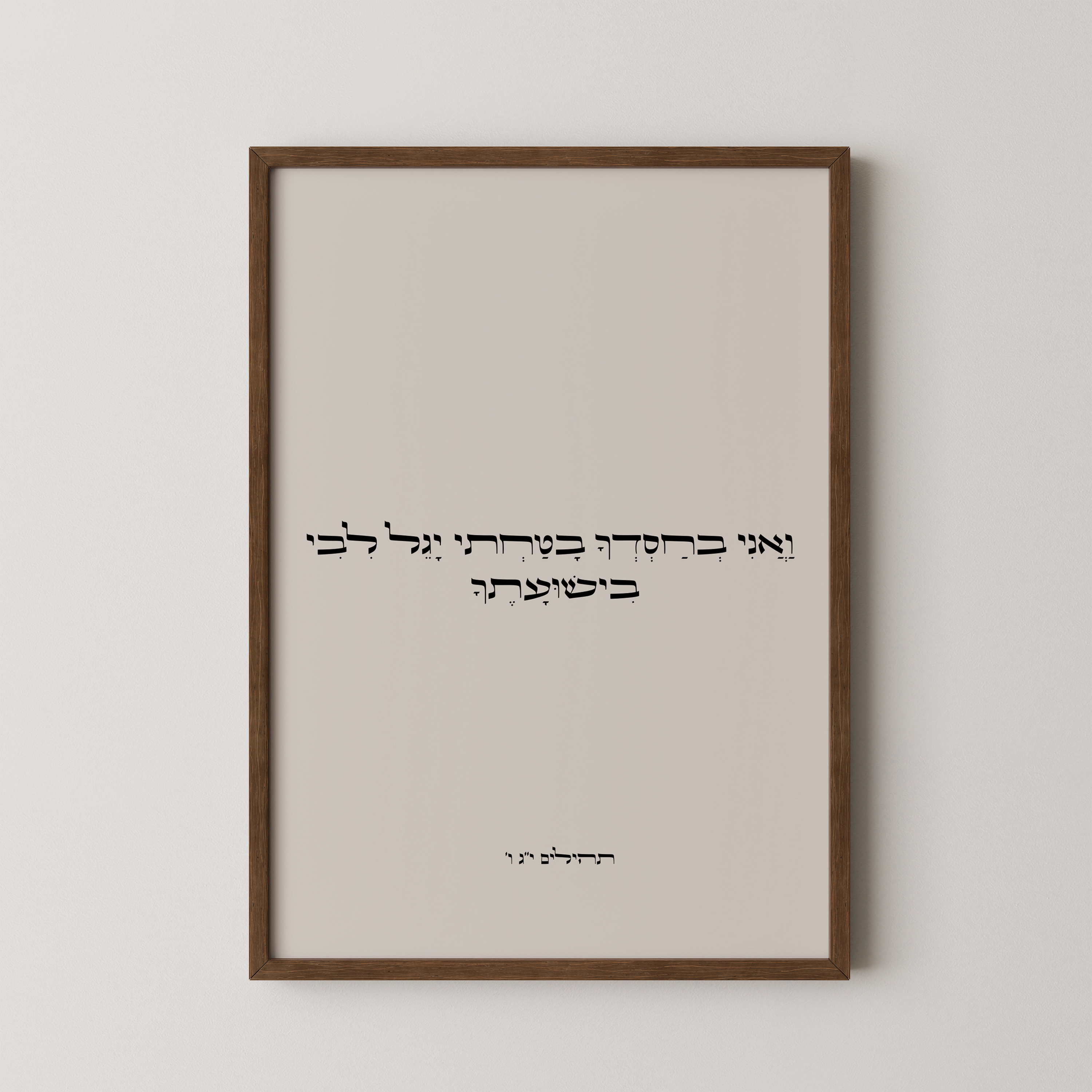 דגם ואני בחסדך בטחתי