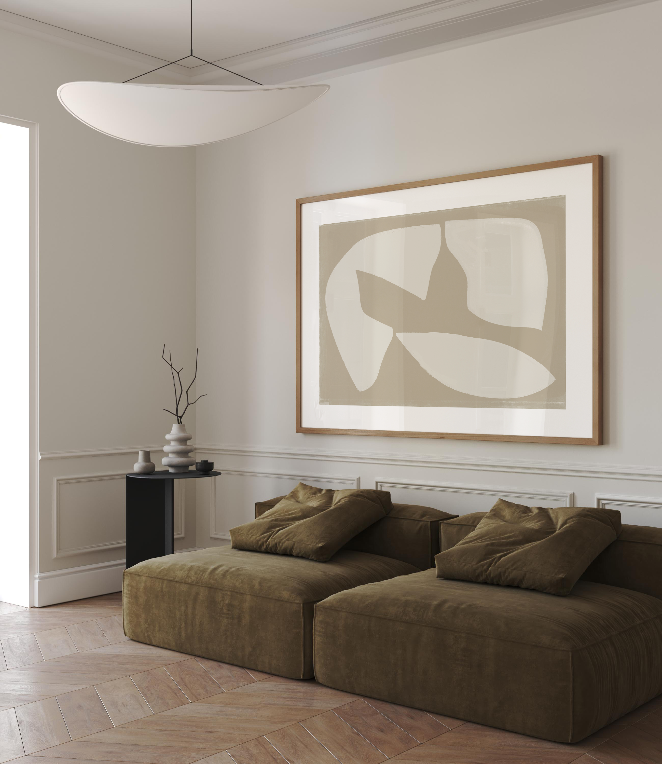 Sil model - canvas + framing