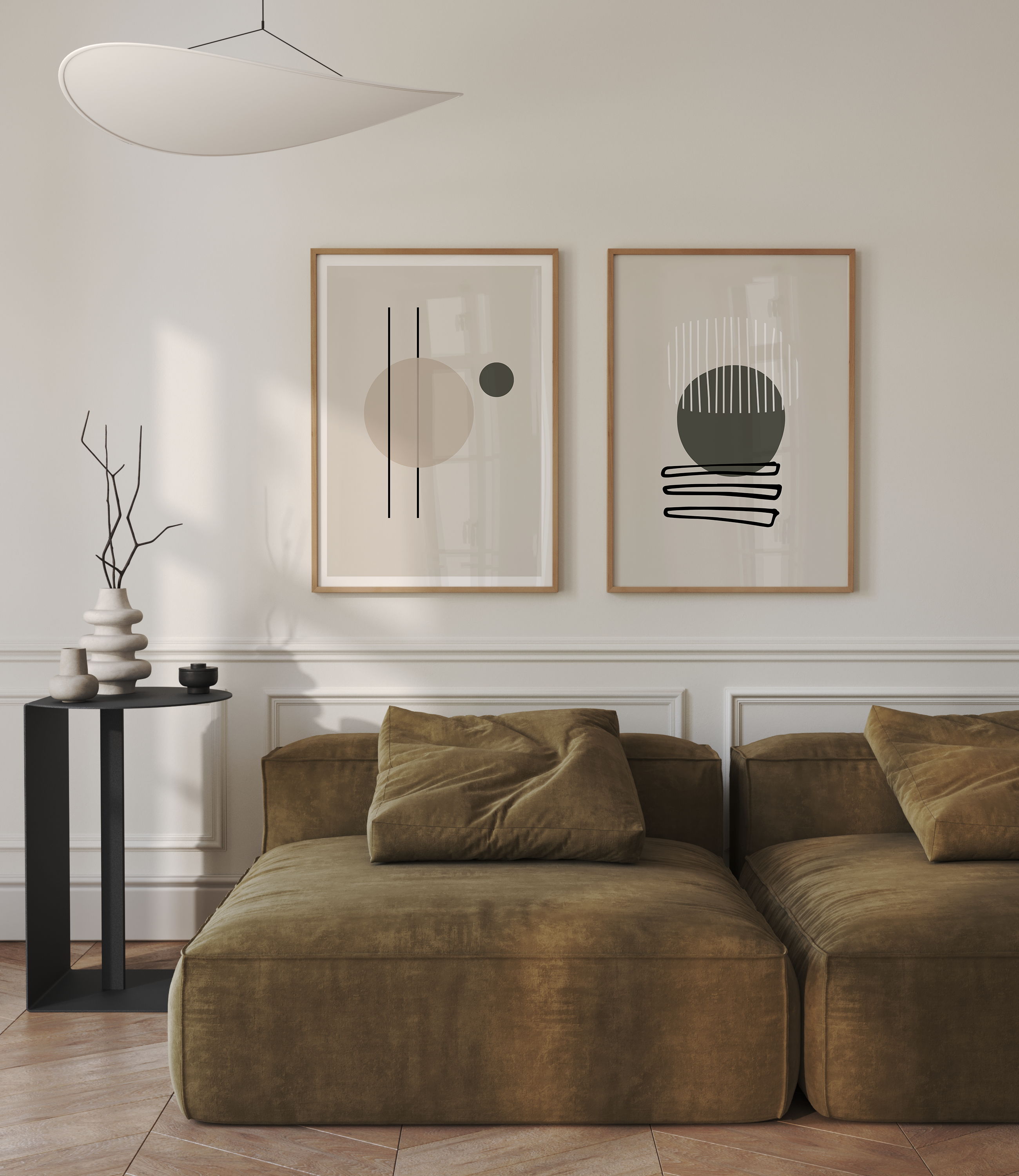 A set of pictures for the living room, model Glance