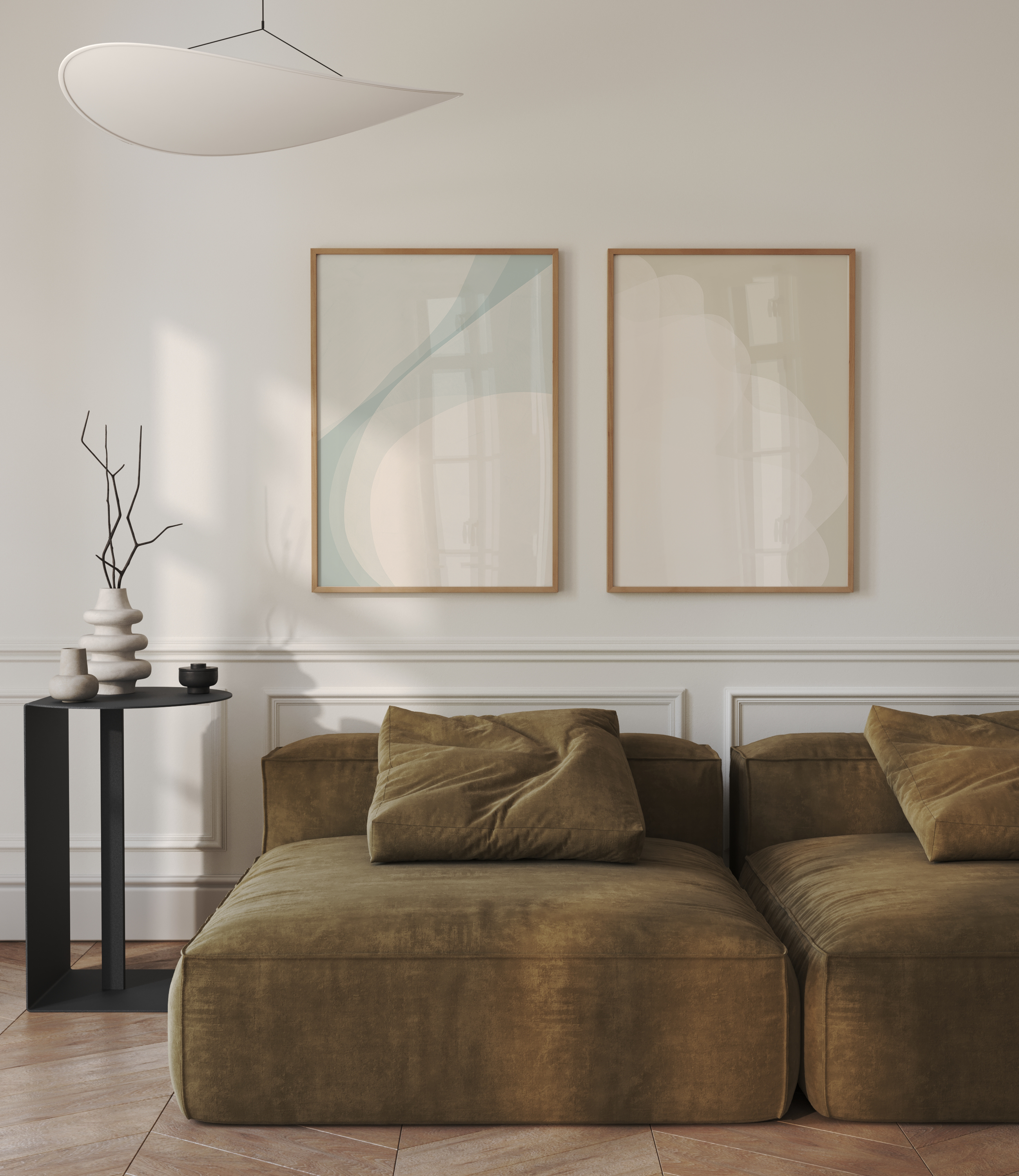 סט תמונות דגם קייטלי קנבס + מסגור