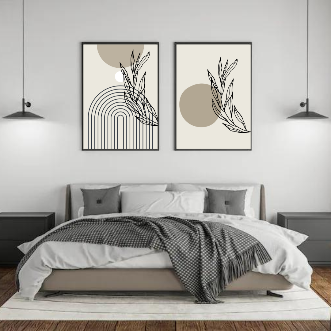 תמונות בסגנון בוהו לסלון