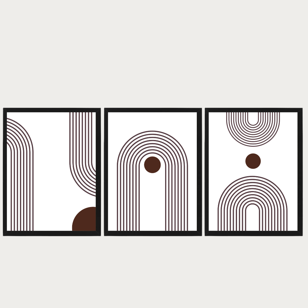 סט תמונות נורדיות לסלון