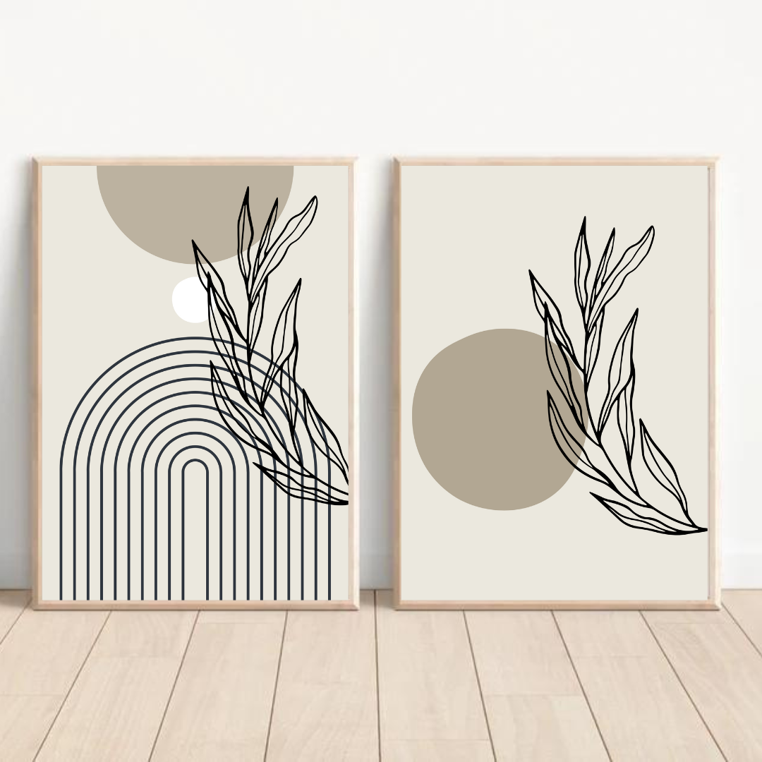 תמונות בסגנון בוהו לסלון