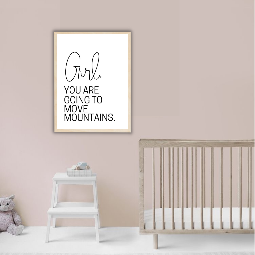 Wall picture for children's and babies' rooms, model GIRL