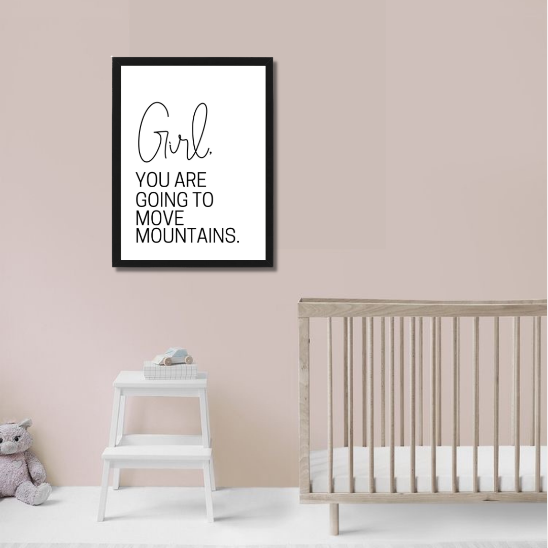 Wall picture for children's and babies' rooms, model GIRL