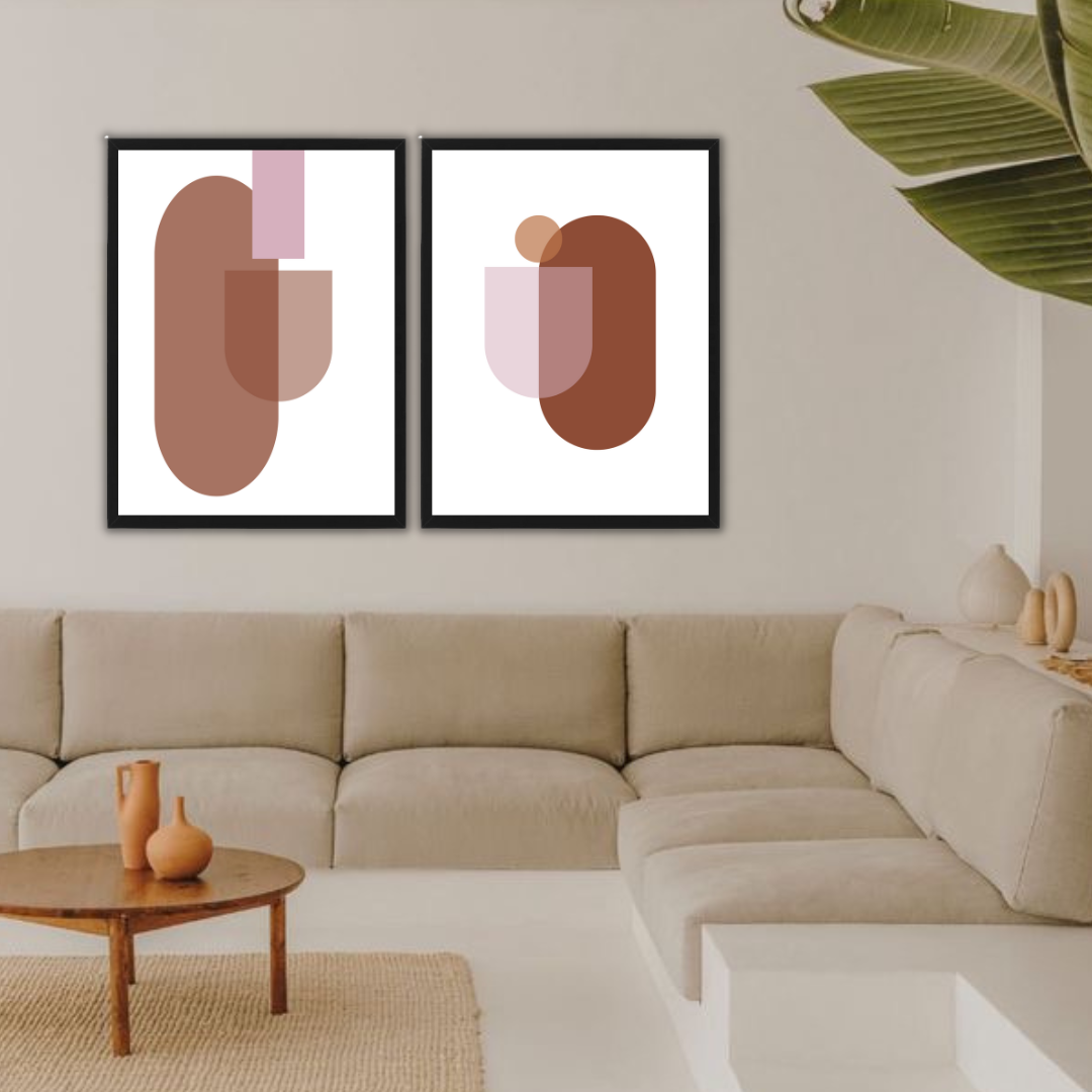 סט תמונות בעיצוב מודרני לסלון