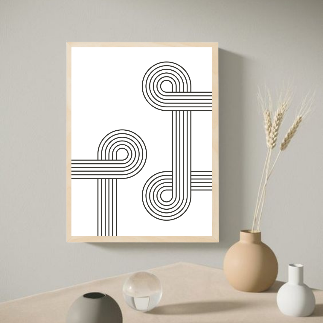 BOHO NO.14 תמונת קיר לסלון בסגנון בוהו דגם
