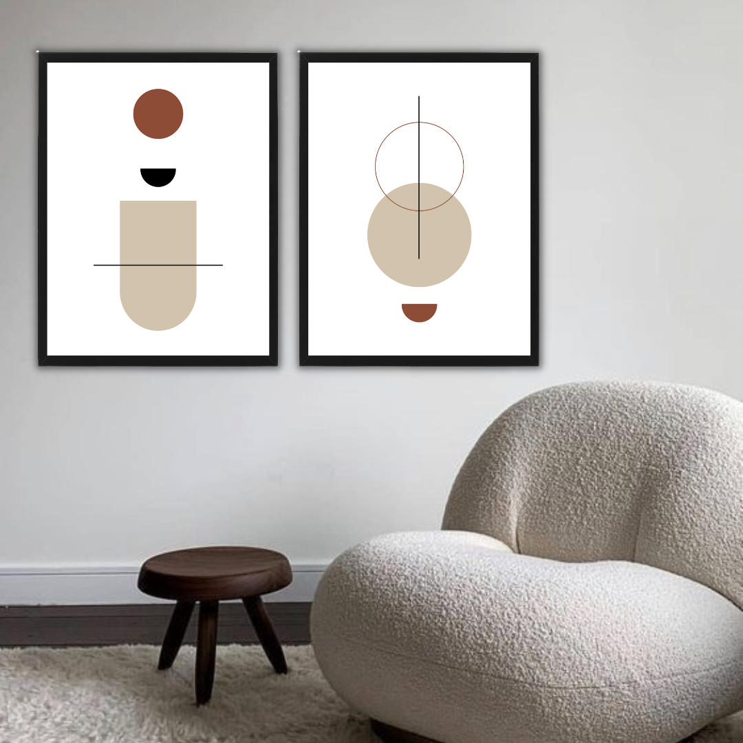 סט תמונות לסלון בעיצוב מודרני