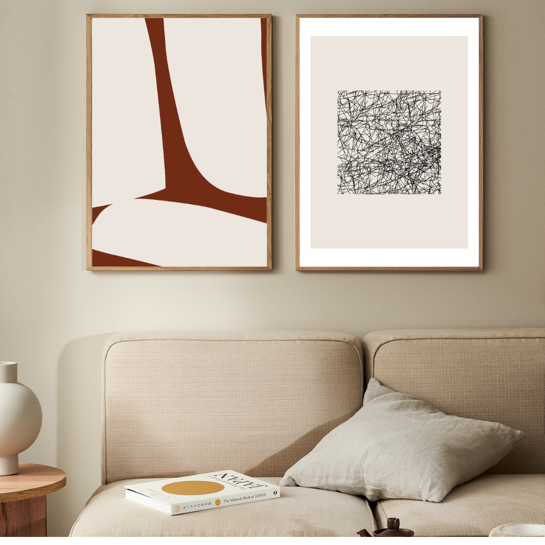 Set of pictures for the living room, Mads model