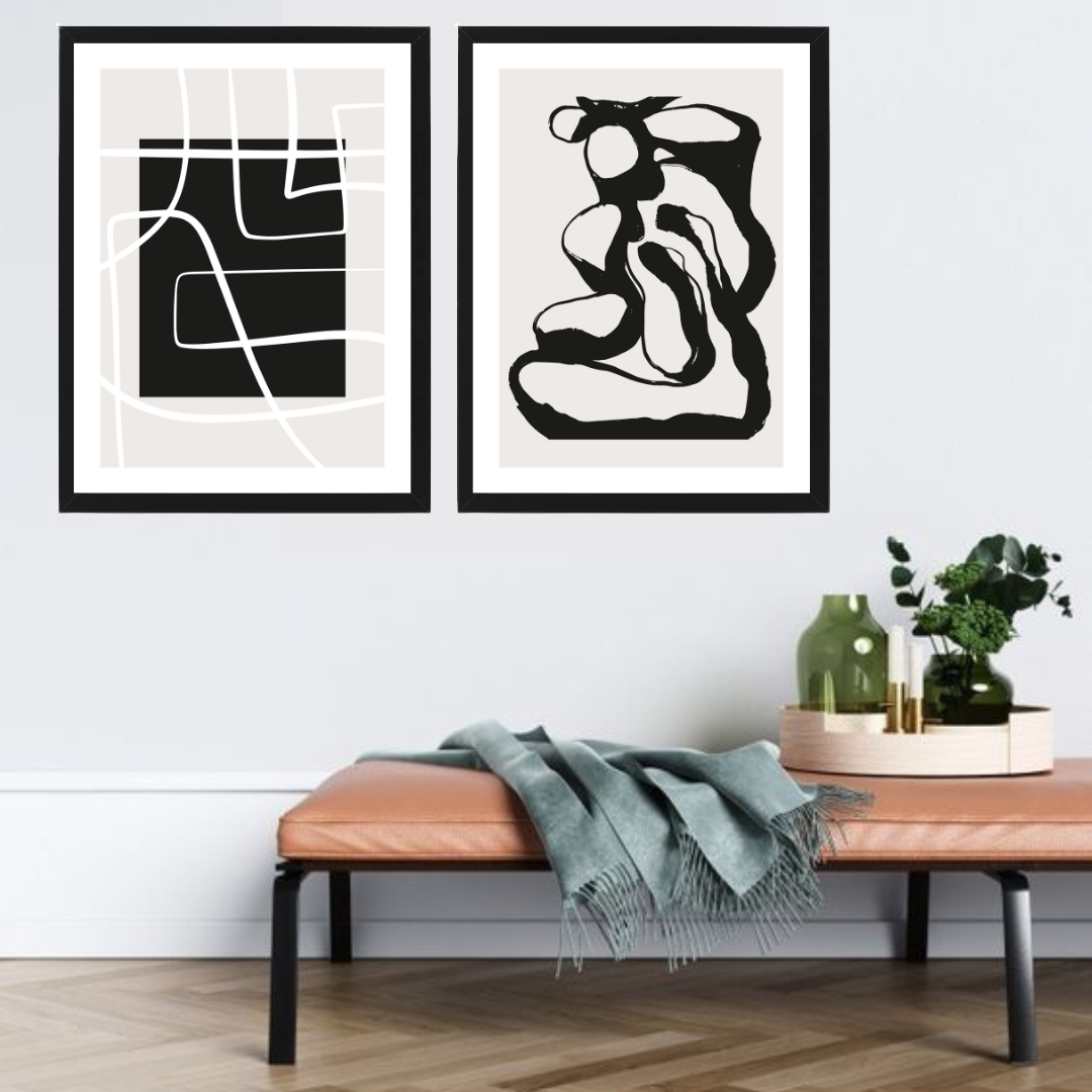 סט תמונות נורדיות לסלון