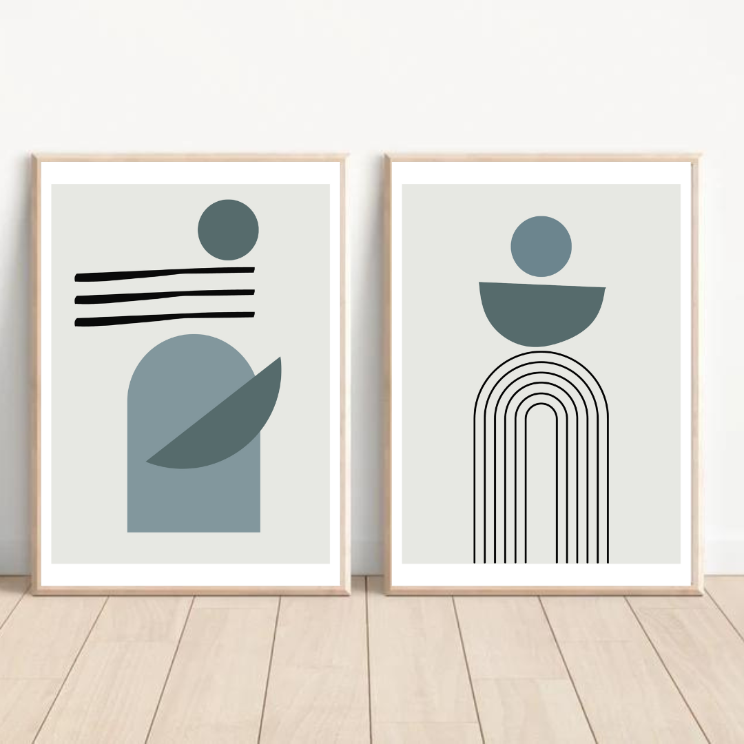 סט תמונות מודרניות לסלון