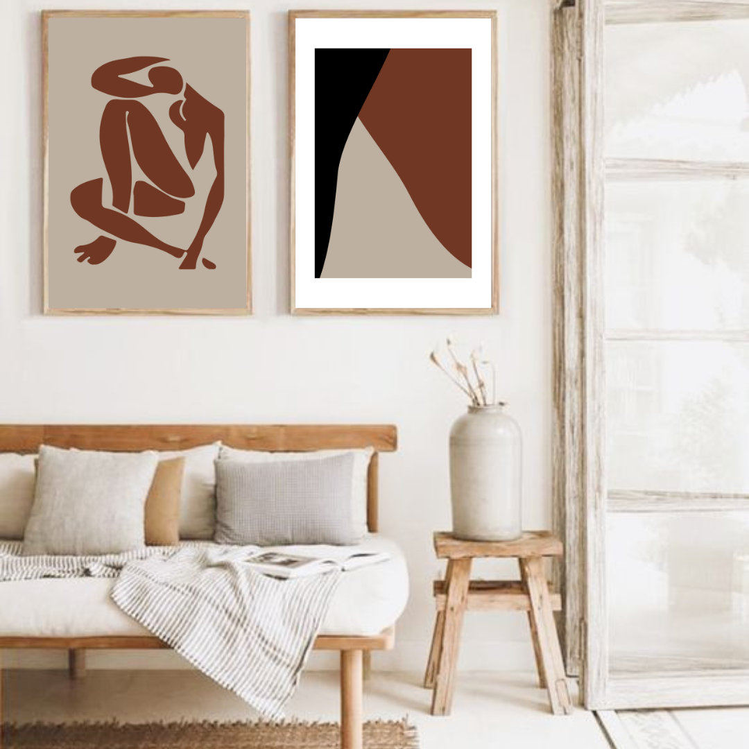 סט תמונות מודרניות לסלון