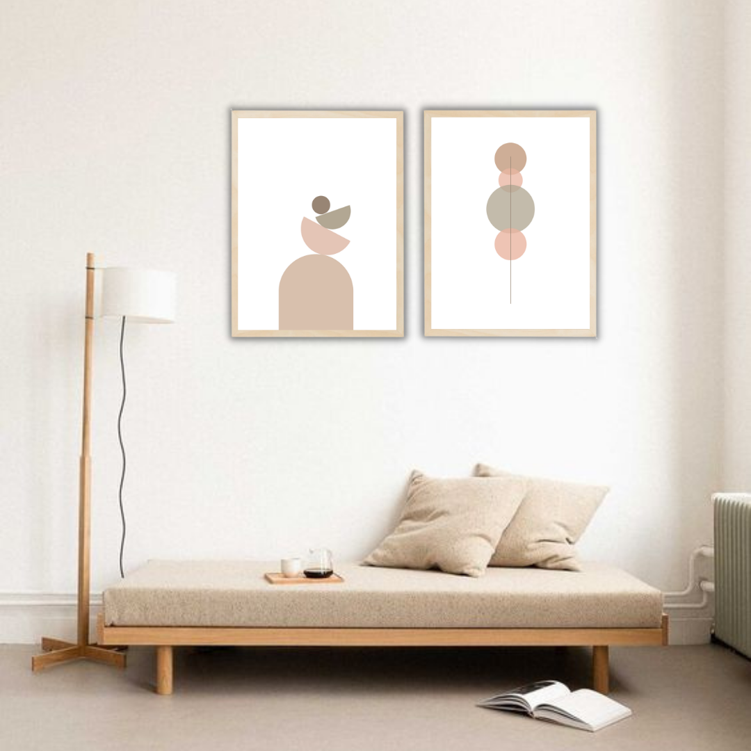 סט תמונות מודרניות לסלון