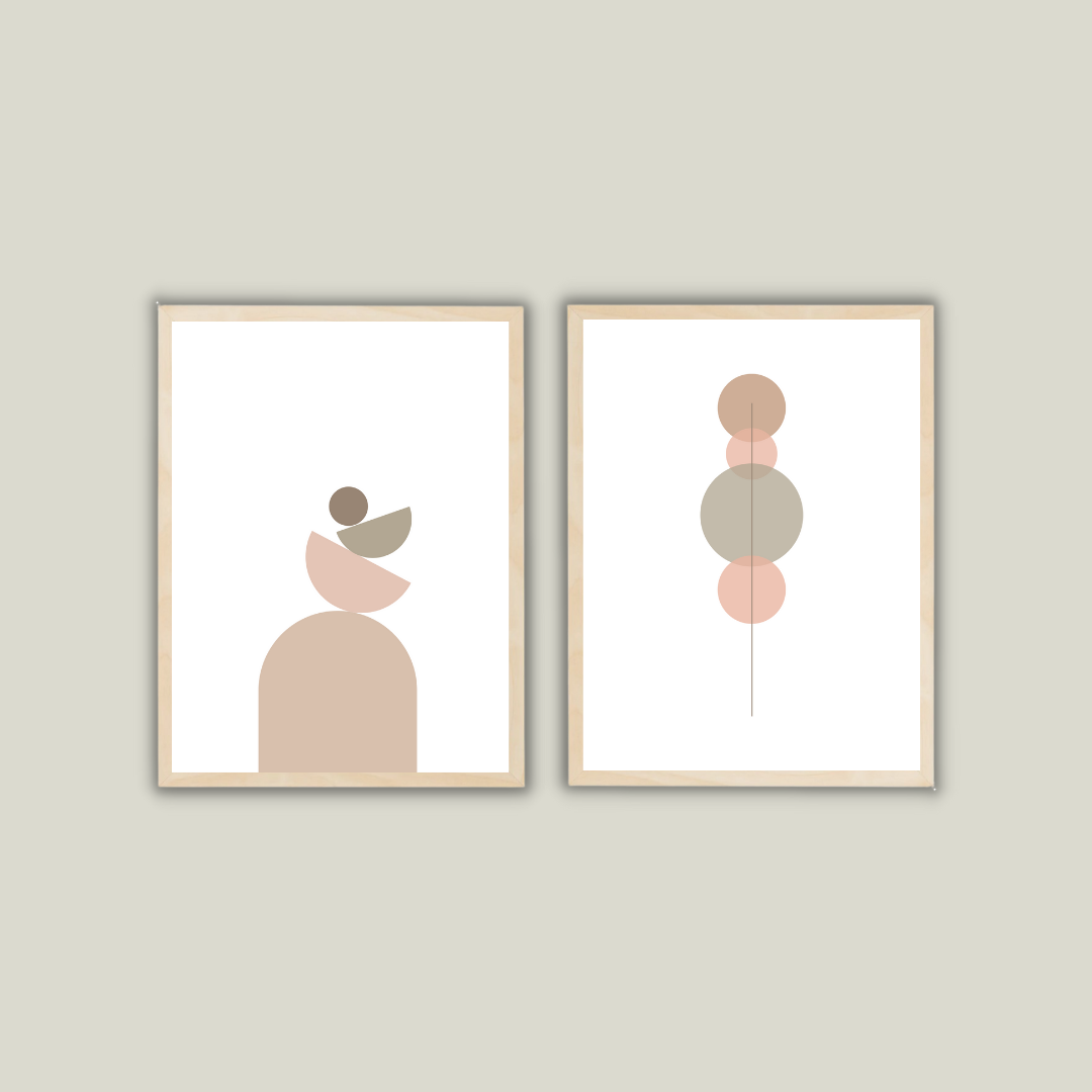 סט תמונות מודרניות לסלון