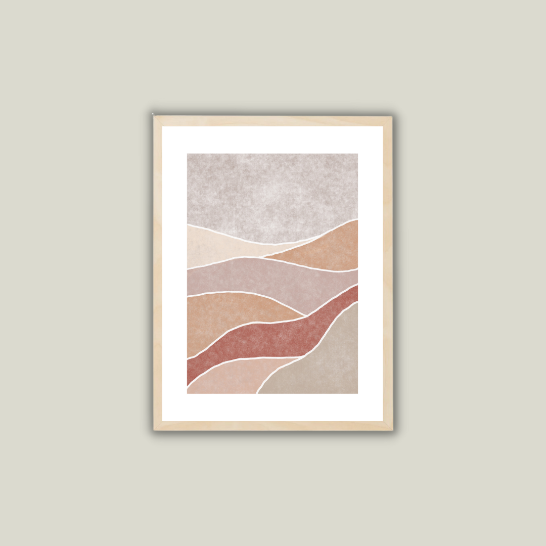 סט תמונות קיר לסלון בסגנון בוהו דגם SUNSET