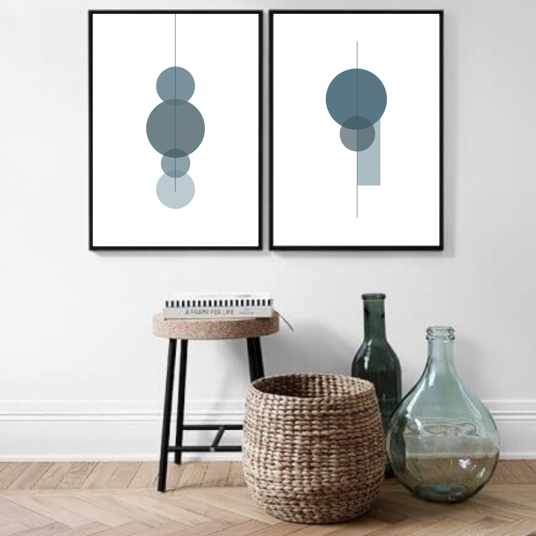 סט תמונות נורדיות לסלון