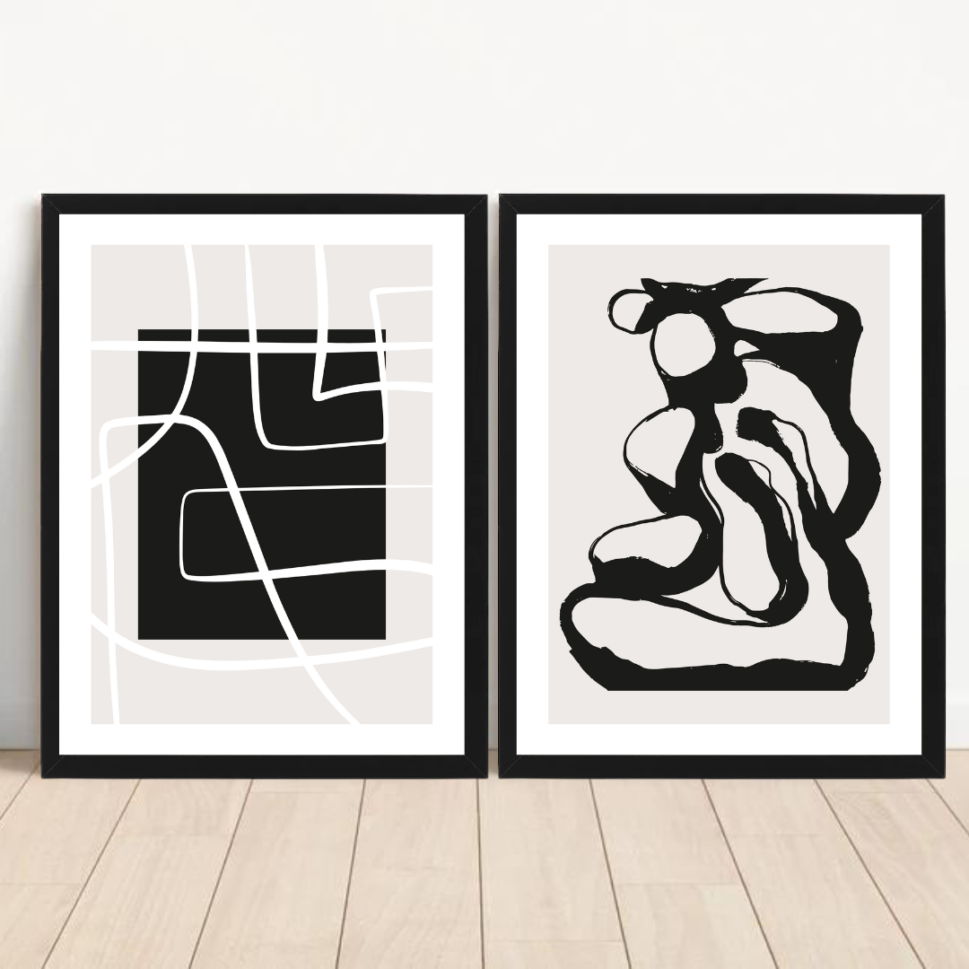 סט תמונות נורדיות לסלון