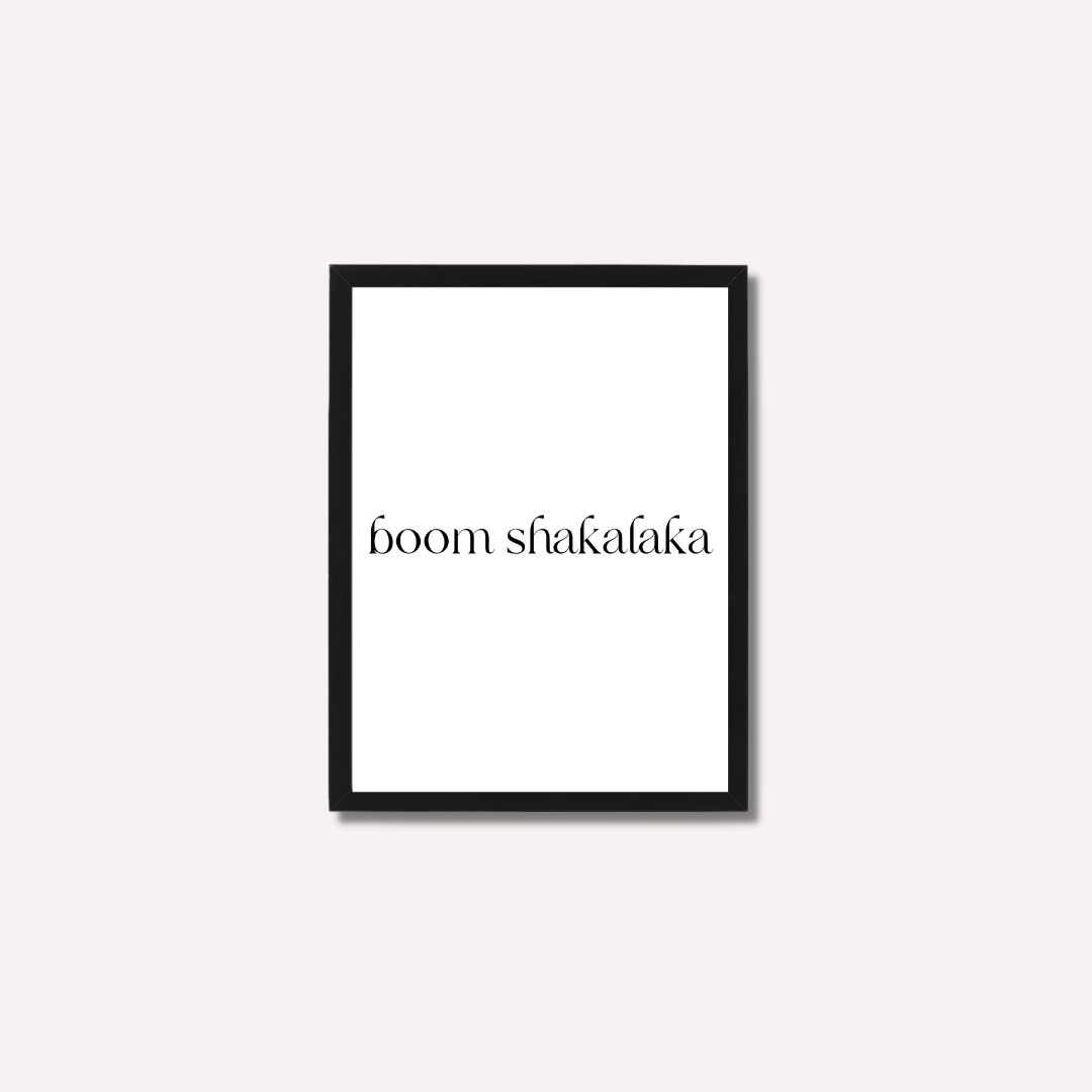 תמונת קיר לסלון דגם - BOOM SHAKALAKA