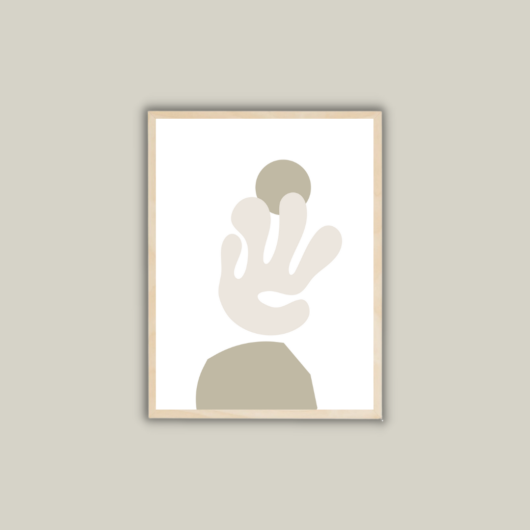 סט תמונות קיר נורדיות לסלון דגם OKA