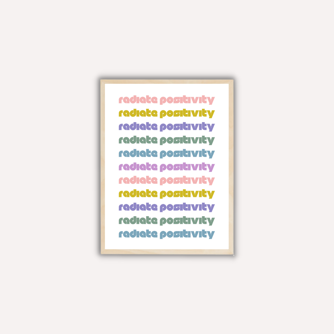 RADIATE POSITIVITY תמונת קיר לסלון דגם
