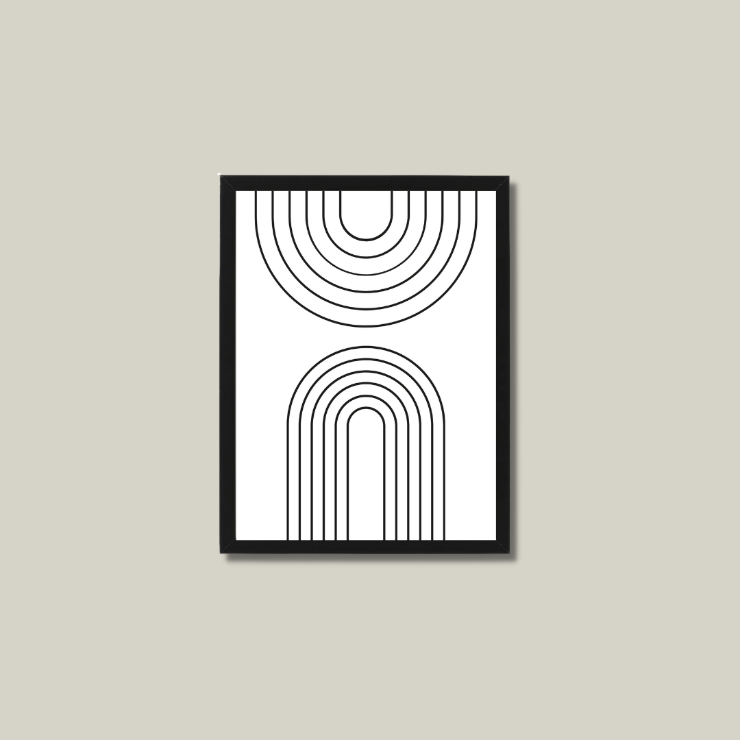 סט תמונות קיר נורדיות לסלון דגם LISA