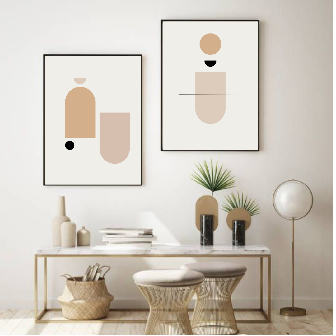 סט תמונות נורדיות לסלון