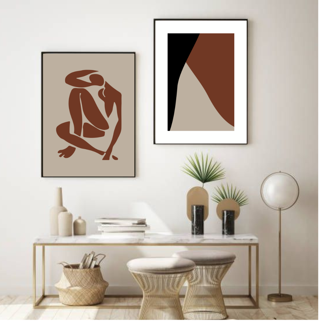 סט תמונות מודרניות לסלון