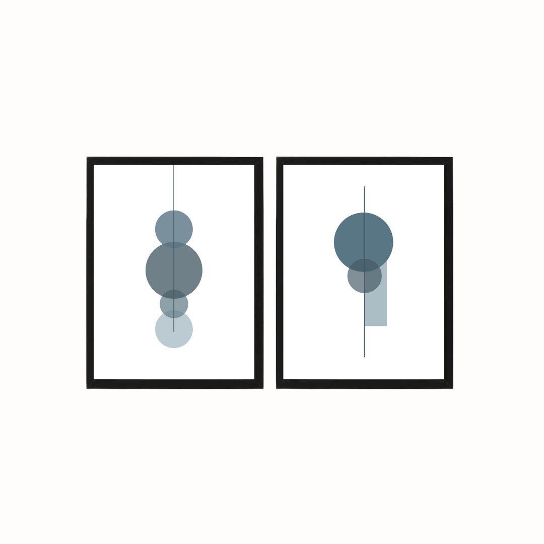 סט תמונות נורדיות לסלון